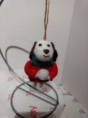 Fabric Ornament - Dog with Sweater